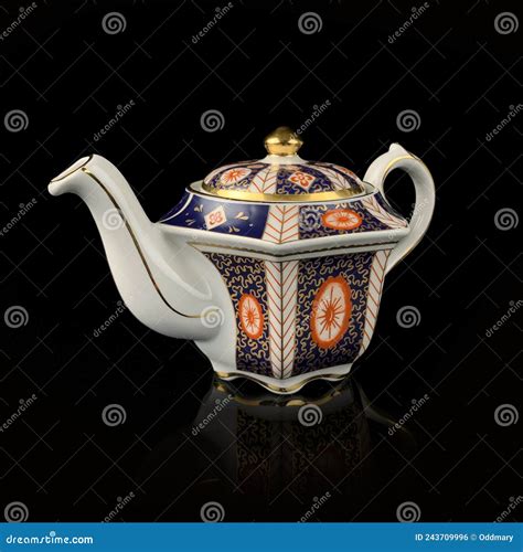 Antique Figured Teapot with Hand Painting. Editorial Photo - Image of ...