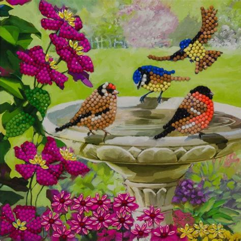 Diamond Painting Birds Vogels 18 X 18 Cm Kaart Crystal Art