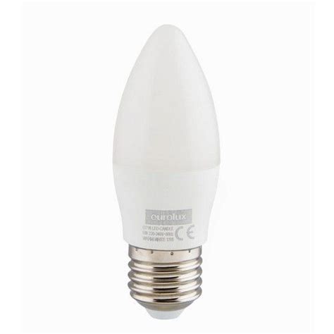 Glo Lighting Eurolux G Warm White E W Opal Candle Plastic Led