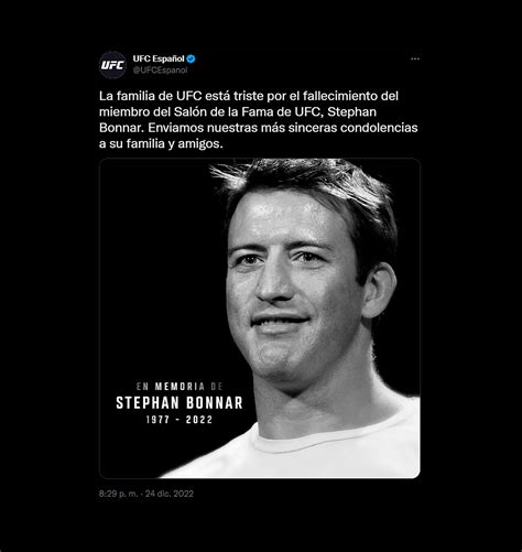 Conmoción En El Mundo De Ufc Por La Muerte Del Luchador Stephan Bonnar