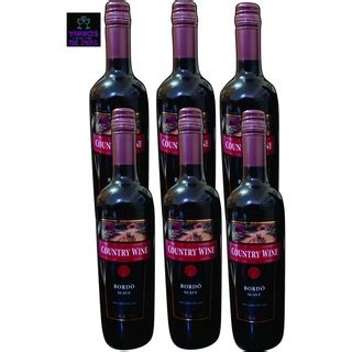 Vinho Country Wine Bordo Suave Kit 6 Uni 750ml Shopee Brasil