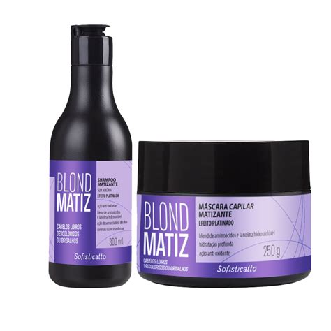 KIT SHAMPOO MÁSCARA BLOND MATIZ Shopee Brasil