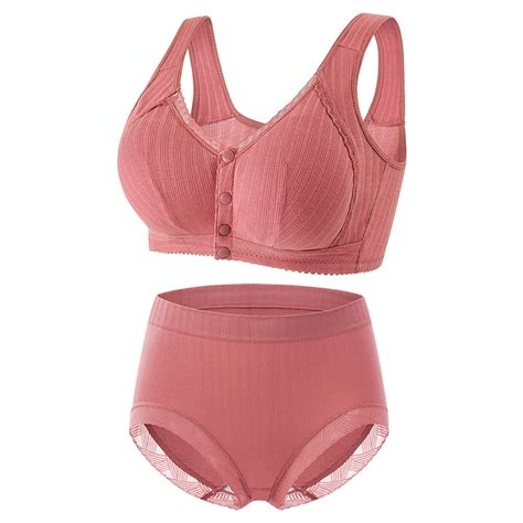 Mrat No Underwire Comfort Seamless Bra Casual Front Button Shaping Cup Shoulder Strap Underwire