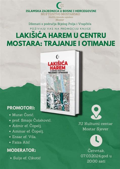 Ve Eras Promocija Knjige O Laki I A Haremu U Kulturnom Centru Potoci