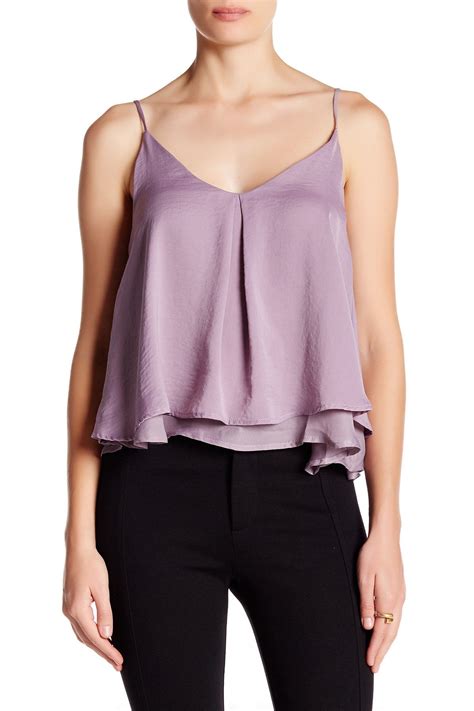 Satin Double Layer Cami By Valette On Nordstrom Rack Tops Fashion Cami