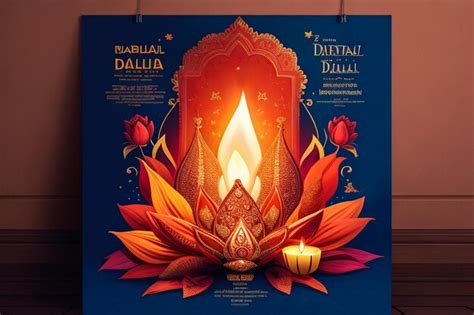 Premium Ai Image D Illustration Of Diya Diwali Divali Candles Hindu