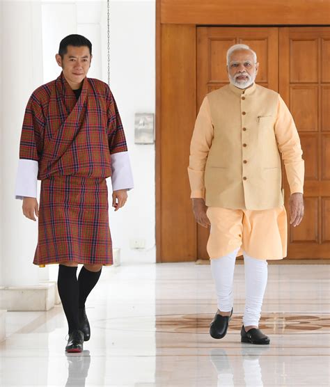 PM Meets The King Of Bhutan Jigme Khesar Namgyel Wangchuck In New