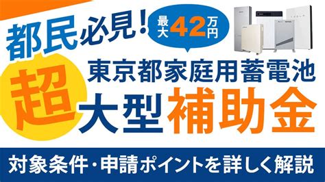 東京都の蓄電池補助金 もらい方【2021年度】わかりやすく解説 注意点や申請ポイントも【ソーラーパートナーズ】