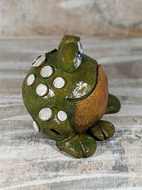 Ceramic Toad House OOAK High Fired Frog Whimsical Toad - Etsy