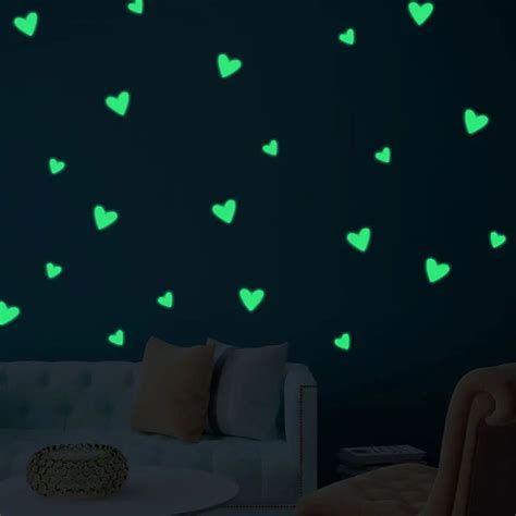 Decora O Escura Brilhante Estrelas Fluorescente Brilho Adesivos Para