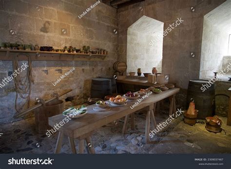 Medieval Kitchen Portland Castle Uk Stock Photo 2309037467 | Shutterstock