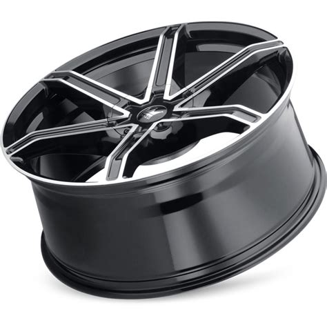 Mazzi Stilts 371 Black Machined Face Wheels 4WheelOnline