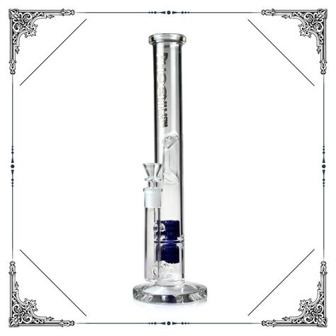 2021 Phoenix Glass 12 Inch Double Matrix Perc Glass Bong Straight Tube Smoking Water Pipes