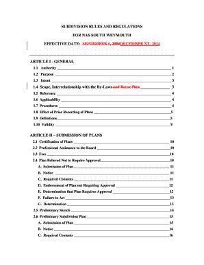 Fillable Online Subdivision Rules And Regulations For Nas South