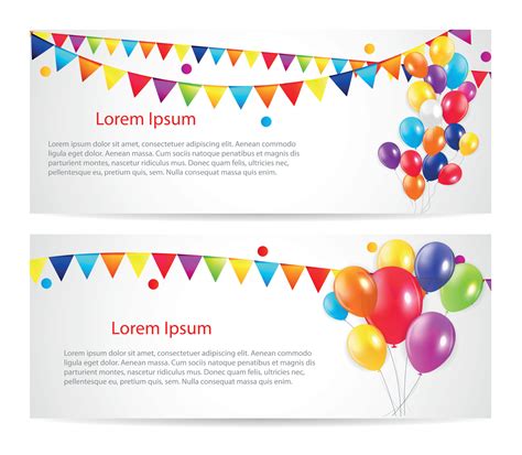 Gekleurde Ballonnen Kaart Banner Achtergrond Vectorillustratie 8113733