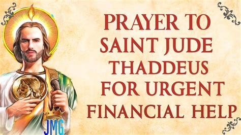 Prayer To Saint Jude Thaddeus For Urgent Financial Help YouTube