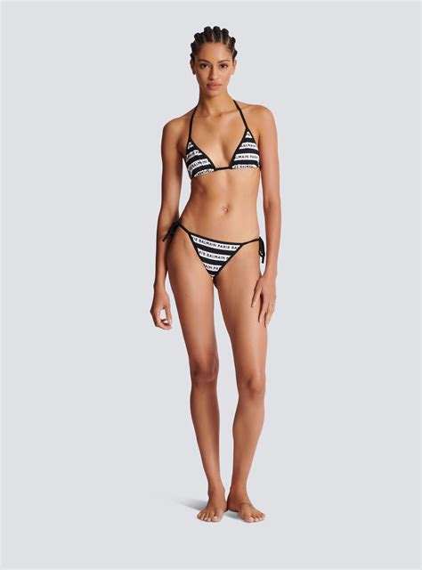 Balmain Balmain Paris Triangle Bikini Reversible