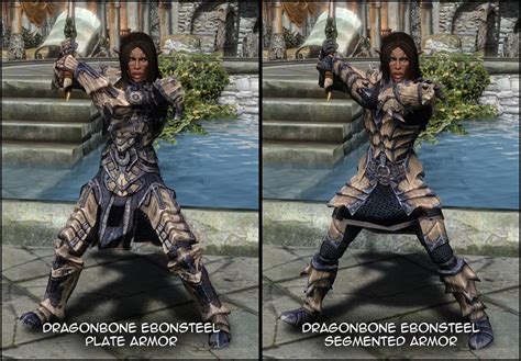 Dragonbone Ebonsteel Armor Practical Female Armor Patch At Skyrim