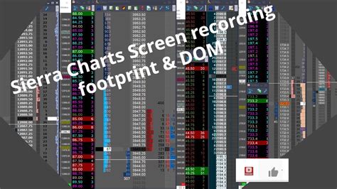 Trading Futures With Sierra Charts Dom Footprint Youtube