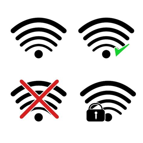 Icono señal wifi símbolo de internet inalámbrico conjunto de señal para