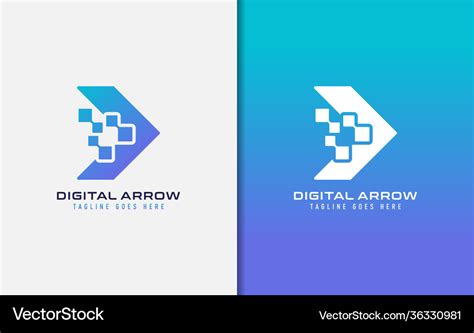 Creative Logo Design Based Arrow Shape Usable Vector Image