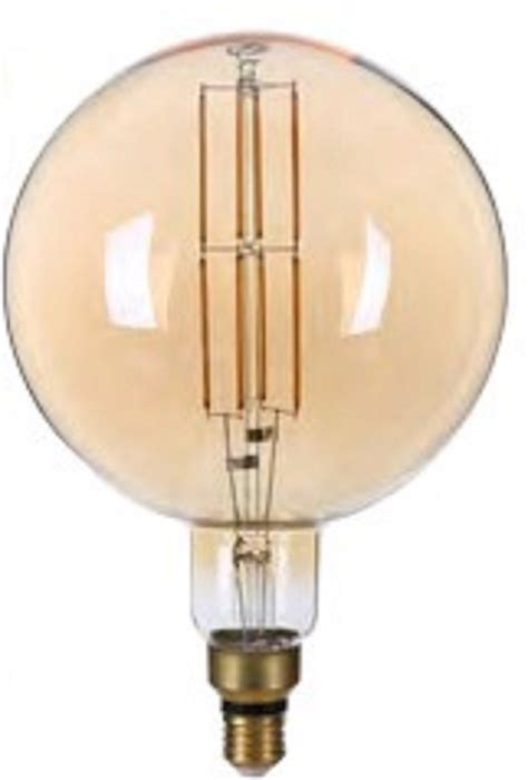 Ampoule géante ambrée à filament LED Golden Glass forme globe Optonica