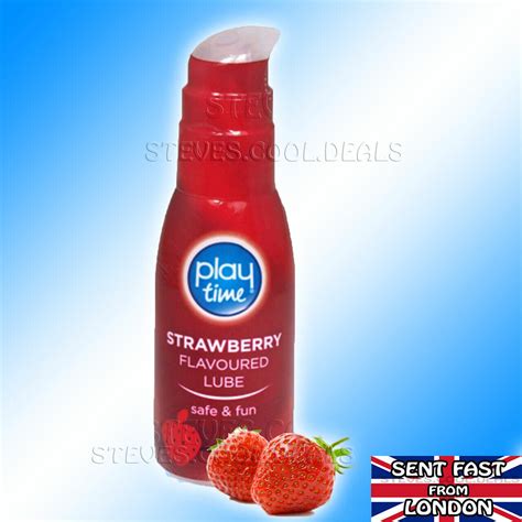 Flavoured Lube Lubricant Water Based Gel Edible Sex Aid Bottle 75ml Play Time EBay