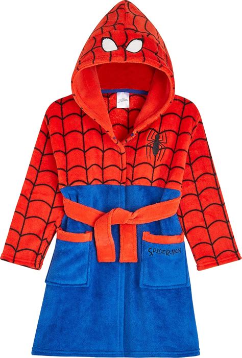 Marvel Albornoz Niños Spiderman Albornoz Niño Bata Niño Casa de Forro