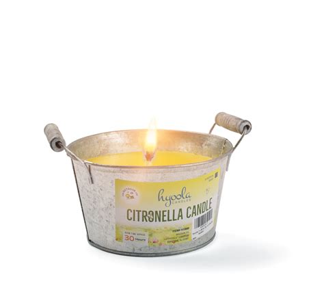 Hyoola 30 Hour Bucket Outdoor Citronella Candles Mosquito Repellant