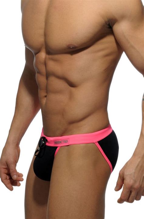 Addicted Sexy Low Rise Bikini Swim Pant Black Men S Underwear Herman S