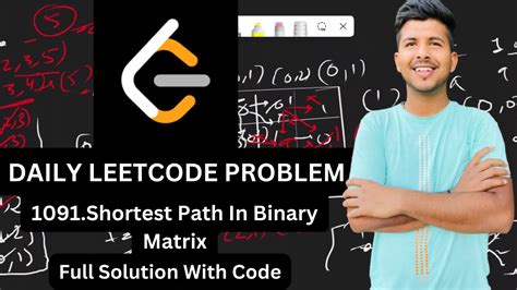 1091 Shortest Path In Binary Matrix Daily Leetcode Problem Full