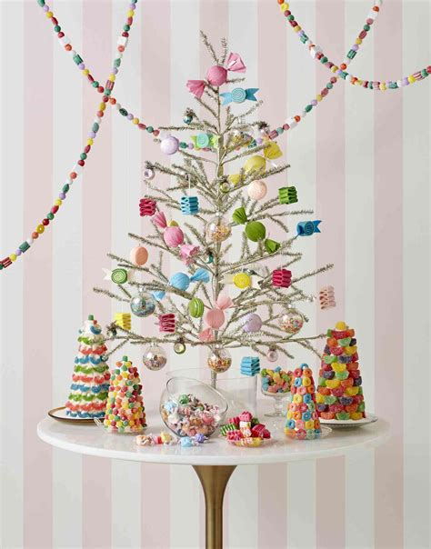 Colorful Tabletop Tree Christmas Decorations For A Small Space