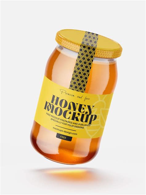 Large Honey Jar Mockup Mockups Design