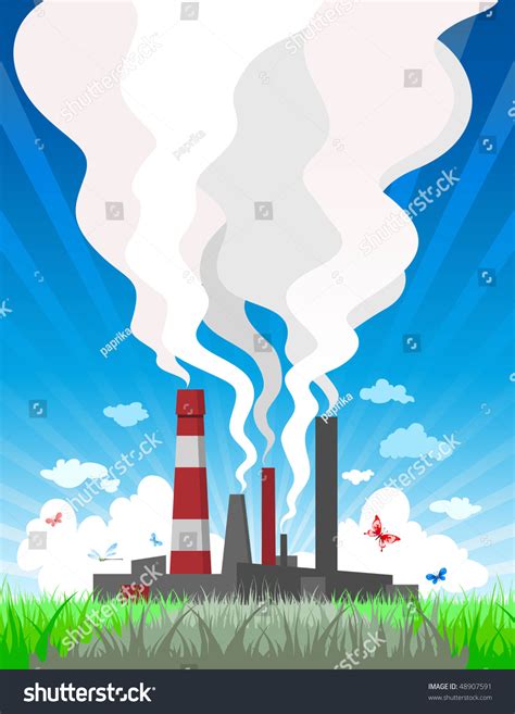 Air Pollution Stock Vector Illustration 48907591 : Shutterstock