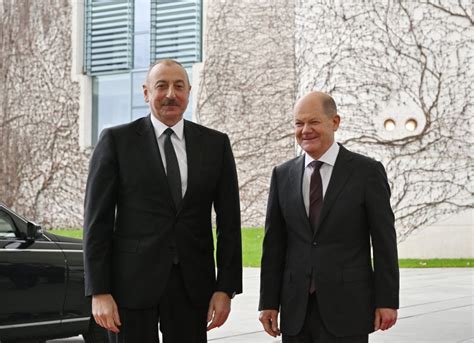 President Ilham Aliyev Holds One One One Meeting With German Chancellor