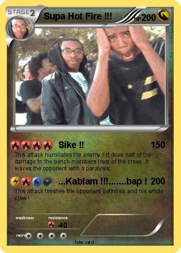 Pokémon Supa Hot Fire Sike My Pokemon Card