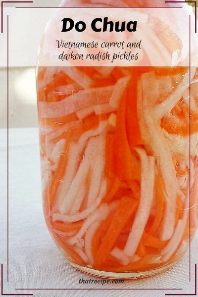 Do Chua Vietnamese Pickled Carrot And Daikon Radish Artofit