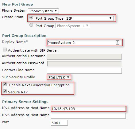 Configuration Example For Secure SIP Integration Between CUCM And CUC