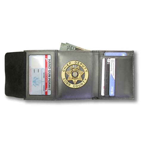 M105 Custom Cut Badge Wallet - MaxArmory