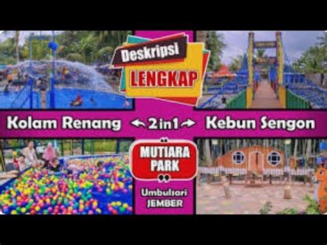 Kolam Renang Mutiara Jember Youtube