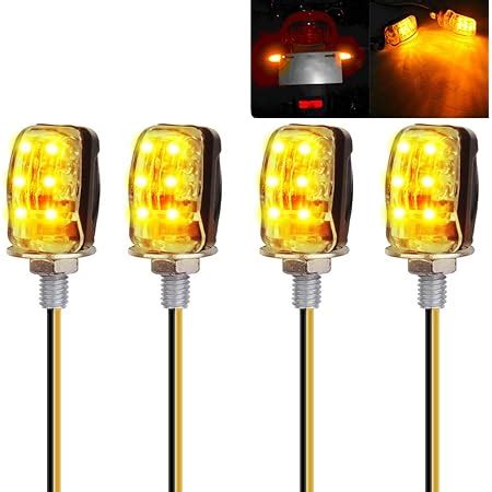 Yizhet 4 STK 6LED Microblinker Mini Motorrad Blinker Universal