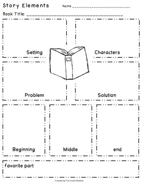 Story Elements Organizer Freebie By Val Grace Reading Classroom First Grade Reading School