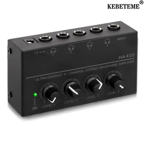 Kebeteme Channels Mini Headphone Amplifier Ha Ultra Compact Stereo