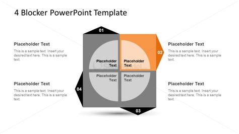 4 Steps Blocker Powerpoint Slidemodel