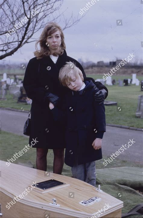 Funeral Brian Tilsley Helen Worth Gail Editorial Stock Photo Stock