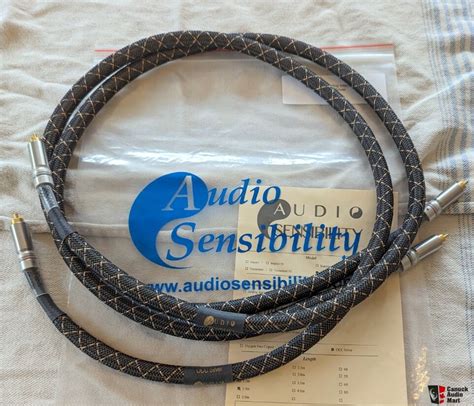 Audio Sensibility Signature Silver RCA Interconnects 1 5m Pair For