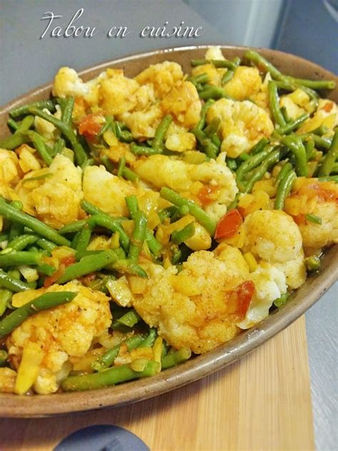 Tajine De Choux Fleurs Et Haricots Verts Tabou En Cuisine