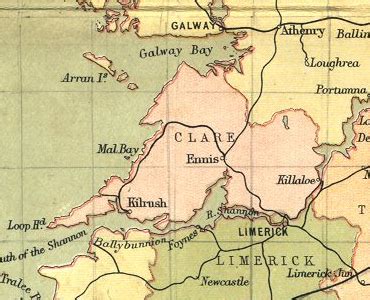history  county clare map  description   county