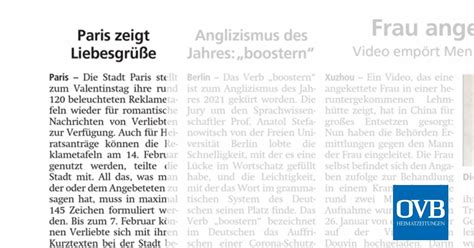 Paris Zeigt Liebesgr E Ovb Heimatzeitungen