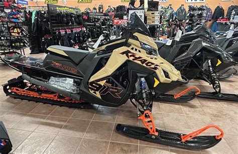 2024 Polaris Patriot 9R RMK Khaos Slash 146 Gloss Black Military Tan